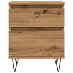 Berkfield Bedside Cabinet Artisan Oak 40X35X50 Cm Engineered Wood - thumbnail 5