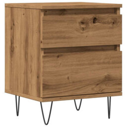 Berkfield Bedside Cabinet Artisan Oak 40X35X50 Cm Engineered Wood - thumbnail 2