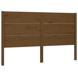 Berkfield Headboard Honey Brown 126X4X100 Cm Solid Wood Pine - thumbnail 2