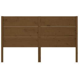 Berkfield Headboard Honey Brown 126X4X100 Cm Solid Wood Pine - thumbnail 3