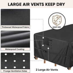 Garden Furniture Cover, All-Weather Table Cover Fabric, For And Sofa Sets, 135 74Cm - thumbnail 3