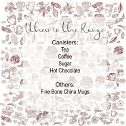 Purely Home Rustic Hot Chocolate Canister - Vintage Style White Metal Enamel Kitchen Medium Sized Food Storage Container - thumbnail 3