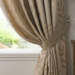 Luxury Living Tivoli Pencil Pleat Taped Top Curtains Latte - thumbnail 3