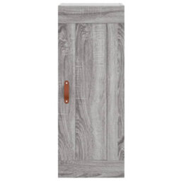 Berkfield Highboard Grey Sonoma 34.5X34X180 Cm Engineered Wood - thumbnail 7