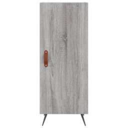 Berkfield Highboard Grey Sonoma 34.5X34X180 Cm Engineered Wood - thumbnail 6