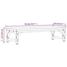Walplus Monitor Stand Sonoma Oak 55X23X14 Cm Engineered Wood - thumbnail 9