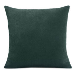 Luxury Living Plain Velvet Chenille Cushion Green