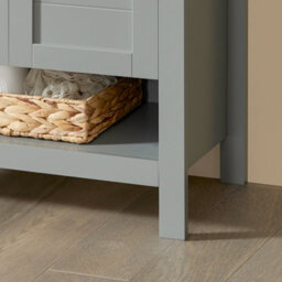 Sobuy Bzr69-Hg, Under Sink Cabinet Bathroom Vanity Unit Bathroom Storage Cabinet, Grey,w60Xd30Xh60 - thumbnail 6