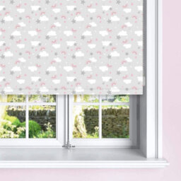 Lister Cartwright Blackout Roller Blinds For Kids Easy Fit Child Safety Included (Clouds & Rainbow , 180 X 140 Cm) - thumbnail 2