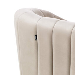 Beliani Retro Armchair Malung Velvet Beige - thumbnail 7