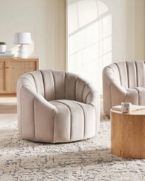 Beliani Retro Armchair Malung Velvet Beige - thumbnail 2