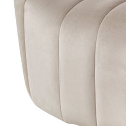 Beliani Retro Armchair Malung Velvet Beige - thumbnail 8