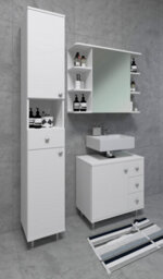 Vcm Bathroom Furniture Bathroom Cabinet Drawer Nilosi - thumbnail 4