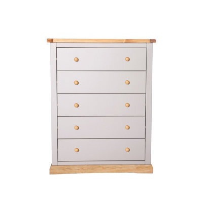Cabinet Bits Bomporto 5 Drawer Chest Of Drawers Wood Knob - image 1