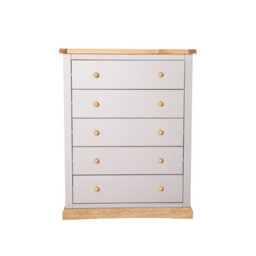 Cabinet Bits Bomporto 5 Drawer Chest Of Drawers Wood Knob - thumbnail 1