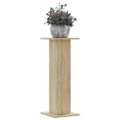 Walplus Plant Stands 2 Pcs Sonoma Oak 30X30X80 Cm Engineered Wood - image 1