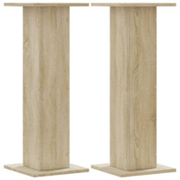 Walplus Plant Stands 2 Pcs Sonoma Oak 30X30X80 Cm Engineered Wood - thumbnail 2
