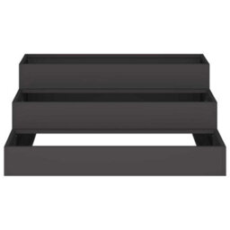 Berkfield Garden Planter Black 90 X 90 X 35 Cm Steel - thumbnail 6