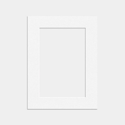 Ak Frames 8X6 White Picture Mounts To Fit 6X4 Aperture Size - Mount Board Only (No Frame Included) - image 1