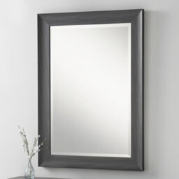Yearn Grey Scooped Rectangular Framed Mirror 102X74Cm - thumbnail 4