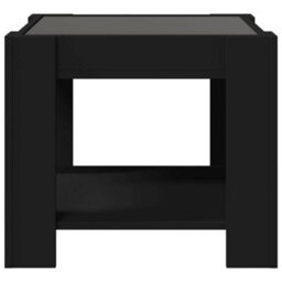 Berkfield Coffee Table With Led Black 53X53X45 Cm Engineered Wood - thumbnail 7