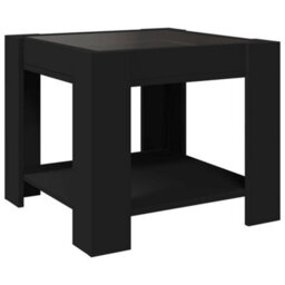Berkfield Coffee Table With Led Black 53X53X45 Cm Engineered Wood - thumbnail 8