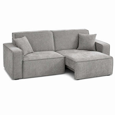 Furnishings For Less UK Huxley Grey 3 Seater Electric Sofa Bed With Power Extension - image 1