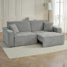 Furnishings For Less UK Huxley Grey 3 Seater Electric Sofa Bed With Power Extension - thumbnail 3