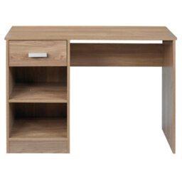 Urbn-Living Urbnliving Height 74Cm 1 Drawer Wooden Bedroom Computer Work Table Colour Oak Office Desk Dressing Jewellery Unit - thumbnail 6