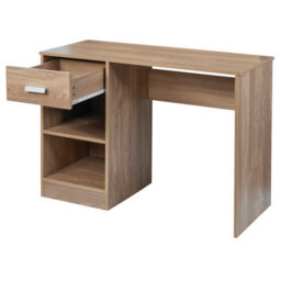 Urbn-Living Urbnliving Height 74Cm 1 Drawer Wooden Bedroom Computer Work Table Colour Oak Office Desk Dressing Jewellery Unit - thumbnail 5