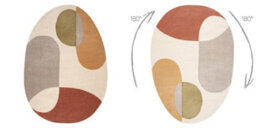 RugsX Carpet Fusion 5706 Cream Terracotta Shape - Geometric, Modern, Abstract, 160X220 Cm - thumbnail 2