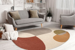 RugsX Carpet Fusion 5706 Cream Terracotta Shape - Geometric, Modern, Abstract, 160X220 Cm - thumbnail 1