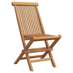 Berkfield Garden Dining Set 2 Pcs Brown Solid Teak Wood - thumbnail 5