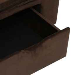 Berkfield Dog Sofa With Drawer Brown 75X50X38 Cm Plush - thumbnail 7