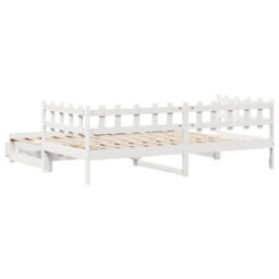 Berkfield Daybed With Trundle And Drawers Without Mattress White 90X190 Cm Single - thumbnail 7