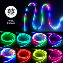 Valuelights Rgbic 3M Smart Rope Light, Wifi App Control, Music Sync Colour Changing Led Lights, Neon Strip Light - thumbnail 7