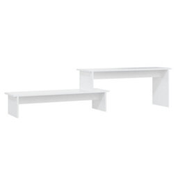 Berkfield Industrial Tv Cabinet White 180X30X43 Cm Engineered Wood - thumbnail 1