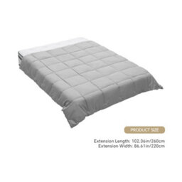 Living And Home Super King Down Alternative Quilted Duvet Insert With Corner Tabs Cozy Warm And Soft Grey 260 X 220Cm Without Duvet Cover - thumbnail 9