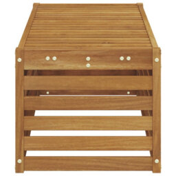 Walplus Outdoor Stool Bench Natural 115 X 43 X 37 Cm Solid Acacia Wood - thumbnail 5
