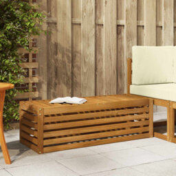 Walplus Outdoor Stool Bench Natural 115 X 43 X 37 Cm Solid Acacia Wood - thumbnail 1