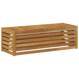 Walplus Outdoor Stool Bench Natural 115 X 43 X 37 Cm Solid Acacia Wood - thumbnail 6