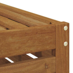 Walplus Outdoor Stool Bench Natural 115 X 43 X 37 Cm Solid Acacia Wood - thumbnail 7