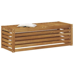 Walplus Outdoor Stool Bench Natural 115 X 43 X 37 Cm Solid Acacia Wood - thumbnail 3
