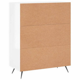 Berkfield Classic Sideboard High Gloss White 69.5X34X90 Cm Engineered Wood - thumbnail 8