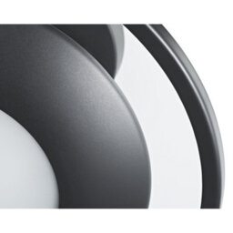 Happy Homewares Modern Designer Semi Flush Led Ceiling Light Fitting In Matte Black - thumbnail 4