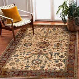 RugsX Wool Carpet Polonia Verano Ornament, Frame Light Ruby 200X300 Cm - thumbnail 1