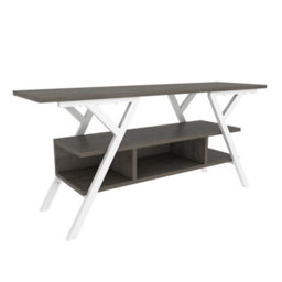 Decorotika Minerva Tv Stand Tv Unit For Tv's Up To 55 Inch White Wenge - thumbnail 4