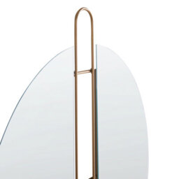 Beliani Glamour Gold Round Wall Mirror 52Cm - Iron Frame, Ready To Hang - thumbnail 5