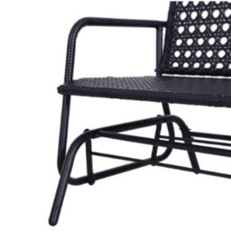 Metal 2 Seater Pe Rattan Glider Bench Outdoor - thumbnail 3