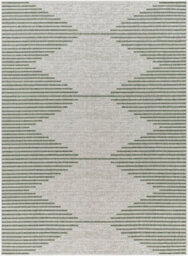 Livabliss Eagean-Global Green Ivory Off-White In- & Outdoor Rug 160 X 230 Cm Easy Care, Non Shedding